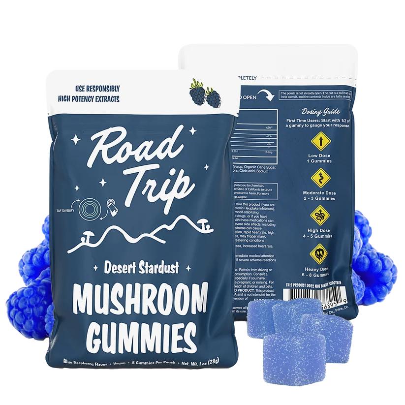 Desert Stardust Mushroom Gummies - Blue Raspberry