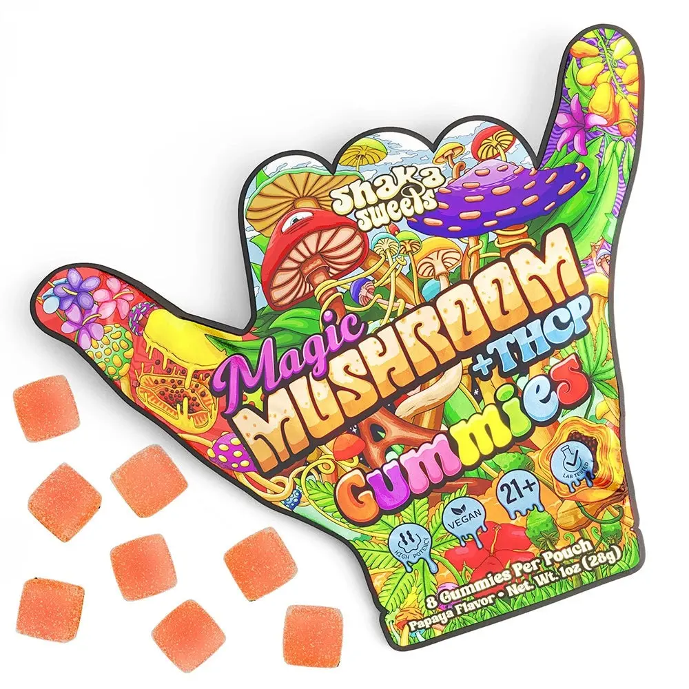 Papaya | MAGIC MUSHROOM + THC GUMMIES 8CT