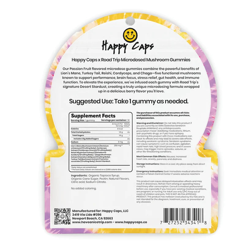 Happy Caps® x Road Trip - Passion Fruit - MICRODOSED