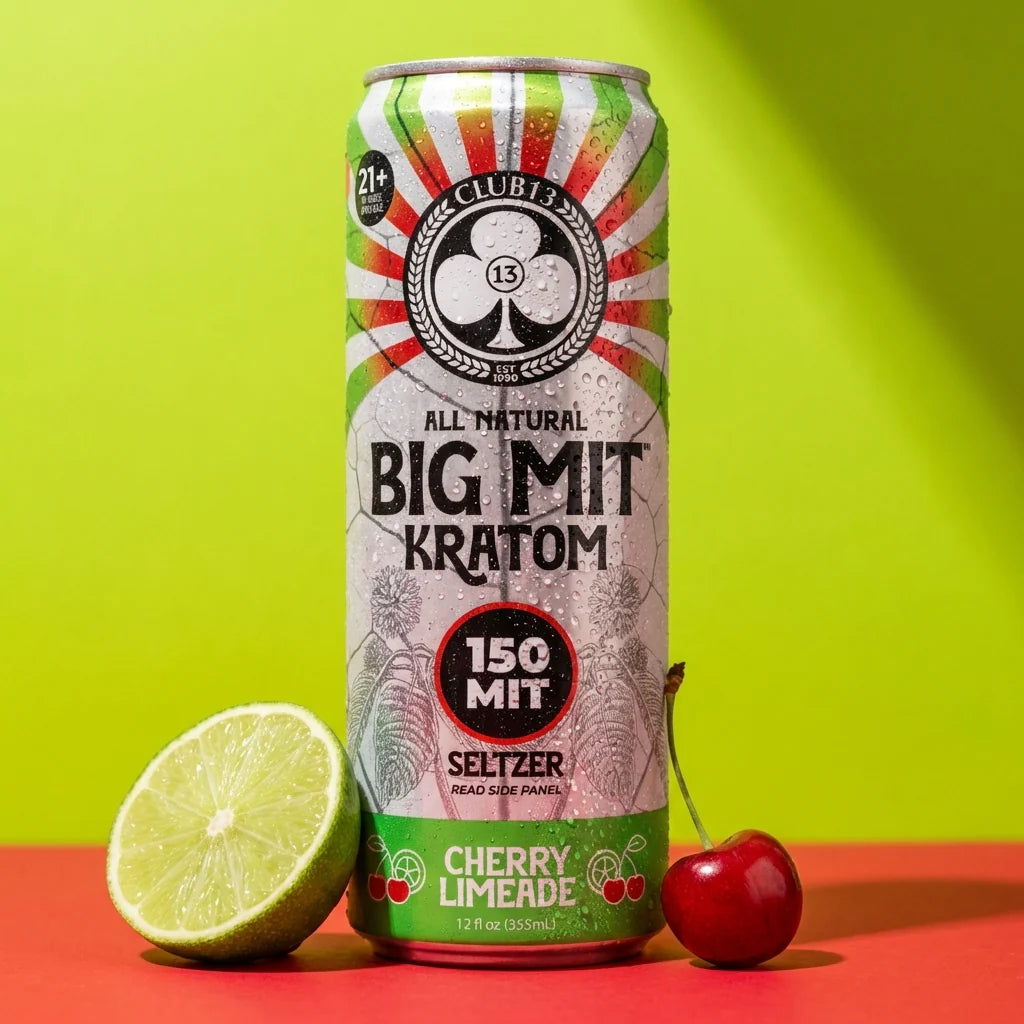 BIG MIT Cherry Lime Kratom Seltzer (150 MIT)