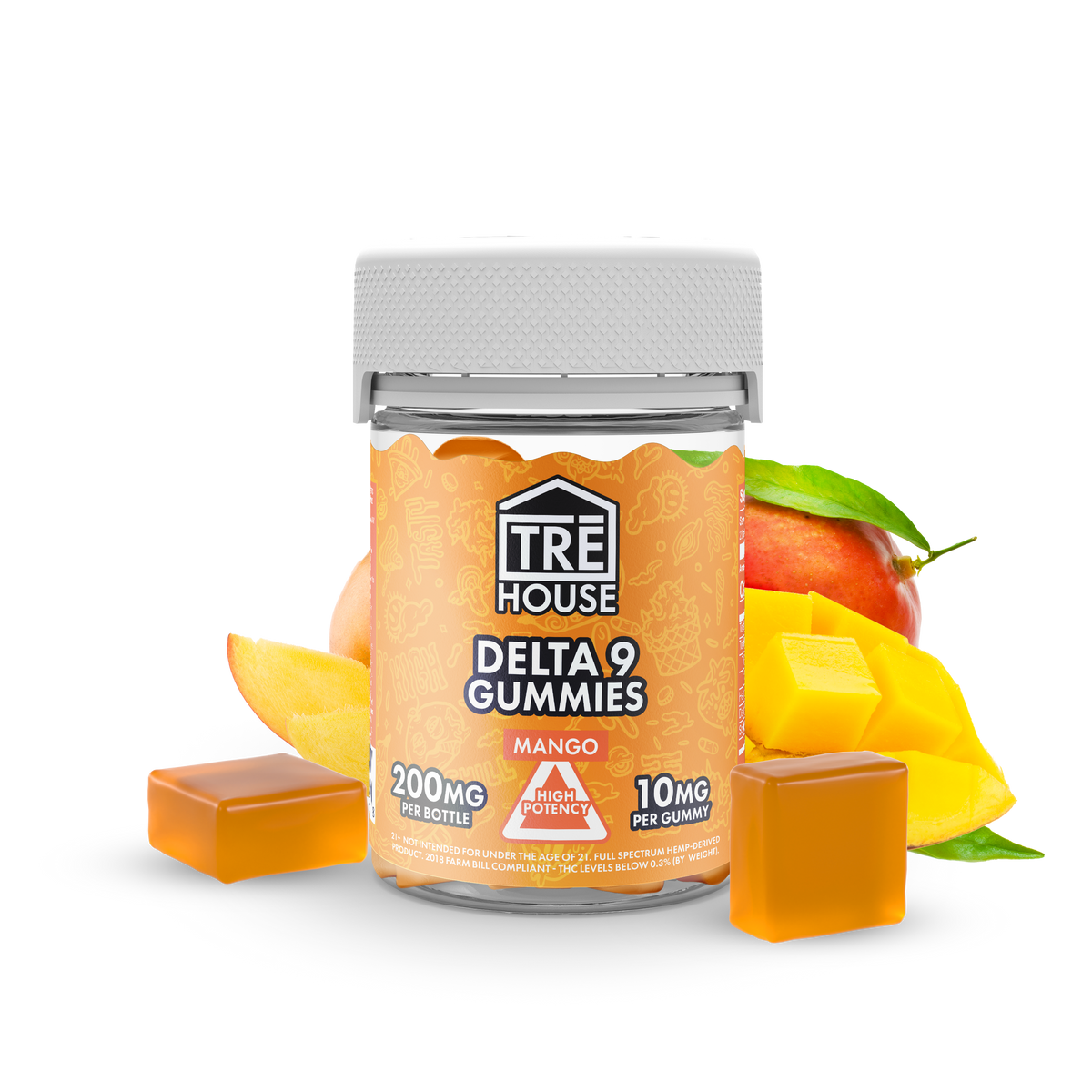 Mango Delta 9 THC Gummies