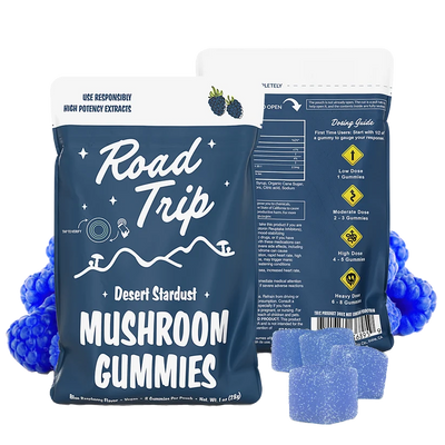 Desert Stardust Mushroom Gummies - Blue Raspberry