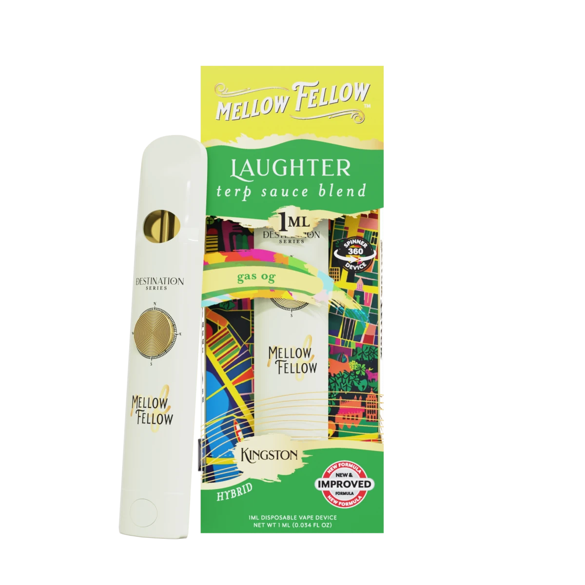 Gas OG | 1G Spinner Vape | Laughter Premium Blend