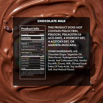 Chocolate Milk Mushroom Chocolate Bar