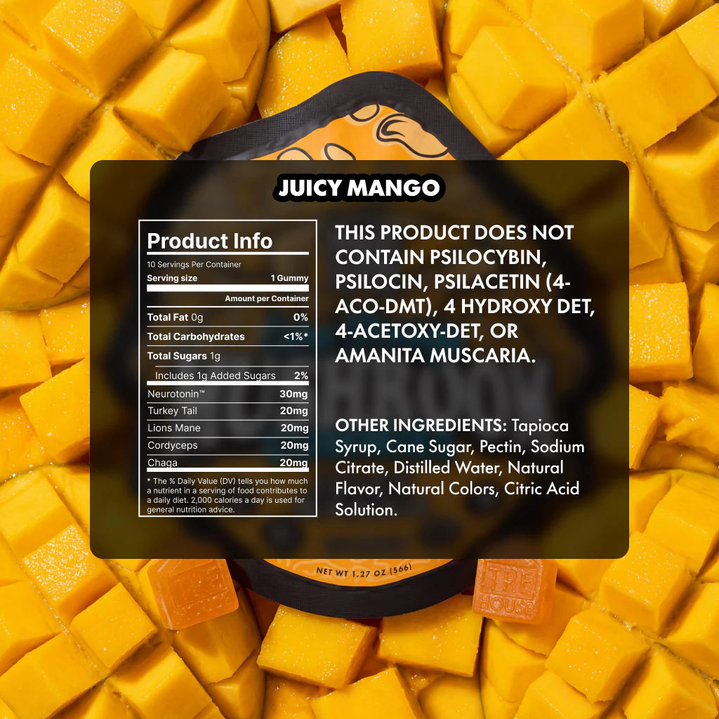 Juicy Mango Mushroom Gummies