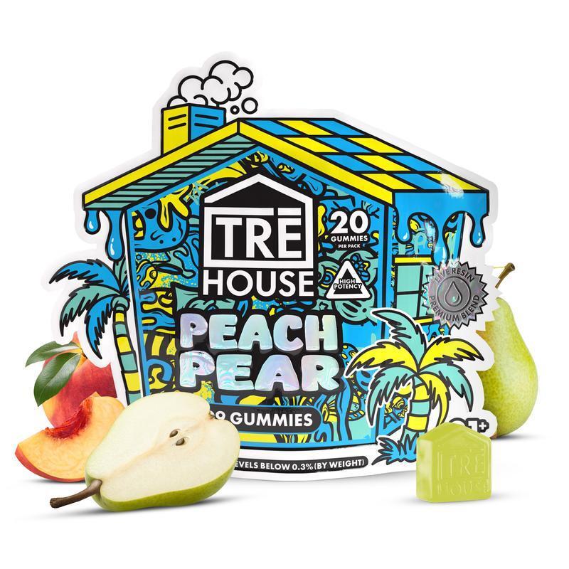 Peach & Pear  | Delta 9 THC Gummies with CBD