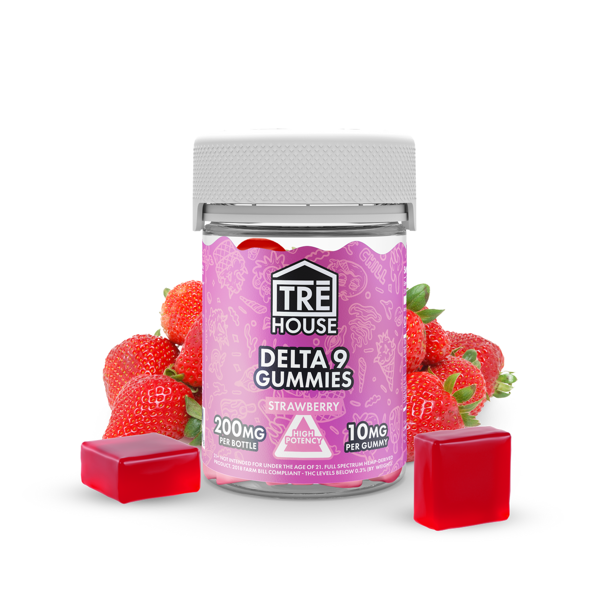 Strawberry Delta 9 THC Gummies