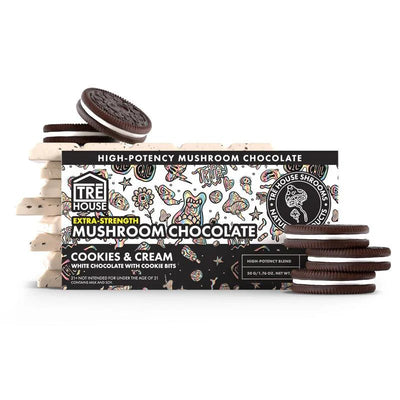 Cookies & Cream Mushroom Chocolate Bar
