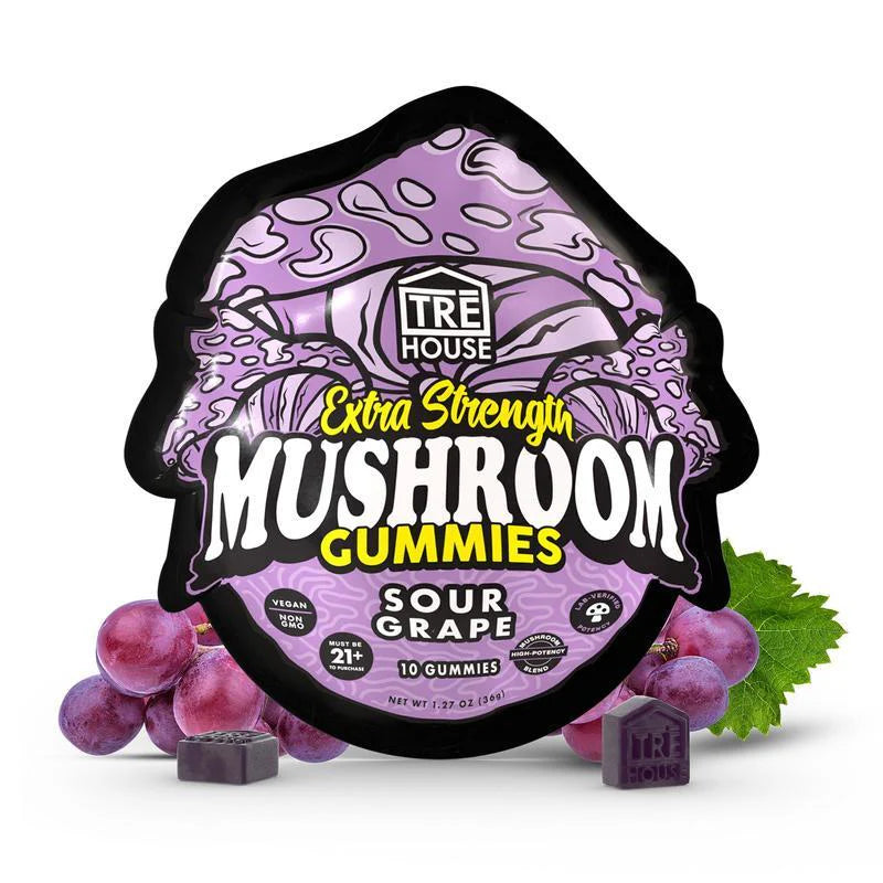 Sour Grape Mushroom Gummies