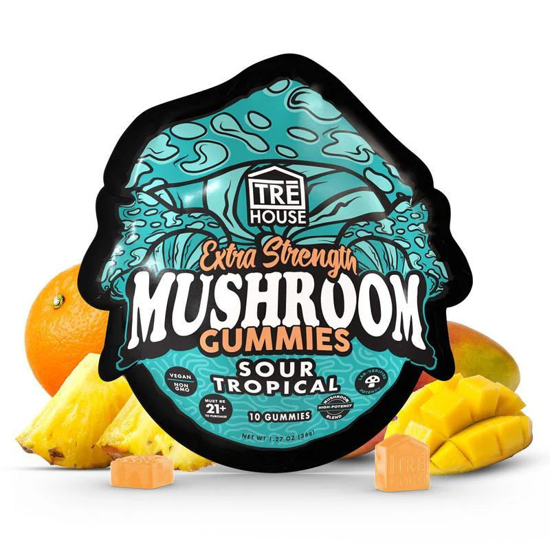 Sour Tropical Mushroom Gummies